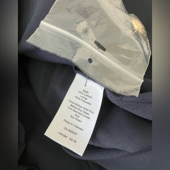 TALBOTS Navy Tweed Faux Wrap Pencil Skirt Size 2 - Picture 13 of 13